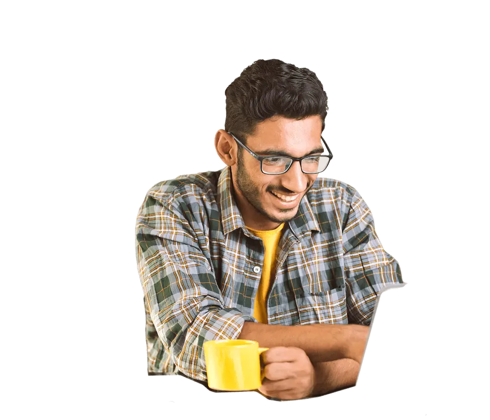 a professional man wearing glasses preparing to use Move ONN's matching and hiring platform to hire his next candidate